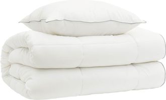 vidaXL Juego De Edred&oacute;n Y Almohada 2 Uds. 135x200 Cm 4 Estaciones Lana Vidaxl
