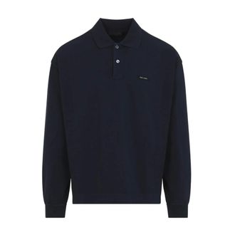 Prada Heren, Tops, Blauw, Maat: M Katoen