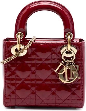 Dior Pre-owned Dior Mini Patent Cannage Lady Dior Ladies UIAXLP938L27VZ0N