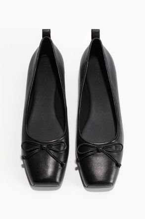 H&M Ballerinas aus Leder - Schwarz