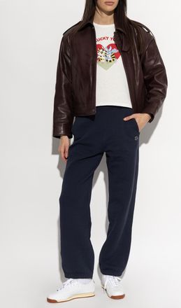 Kenzo Sweatpants With Patch, Womens, Navy Blue