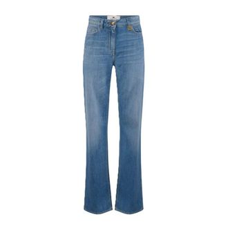 Elisabetta Franchi Jeans, Dames, Blauw, W25, Katoen, jeans Cotone