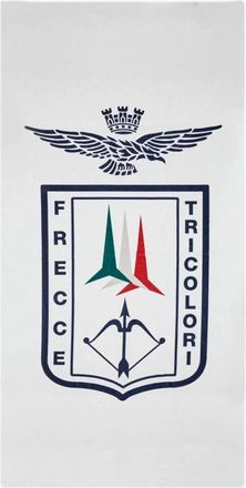 Aeronautica Beach Towel Ro 0008Uf 00684 - Heren - Handdoeken - Wit - ONE Size - Katoen - Home