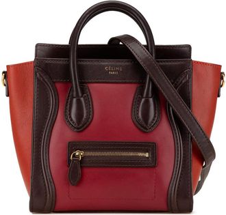 Celine Pre-owned Celine Nano Tricolor Leather Luggage Tote Ladies UM50ER5492TWDPF8