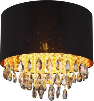 Globo Lighting Globo Coletta Lámpara de techo cilíndrica negra mate 1x E27