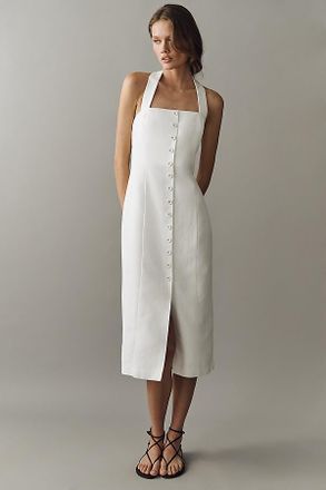 endless rose Button-Front Midi Dress