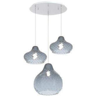 Top-Light Lampadario vetro colorato top light dress 1191 bi s3 tmix za e27 led lampada soffitto moderna