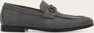 Ferragamo Men Loafer with Gancini buckle Grey Size 10.5