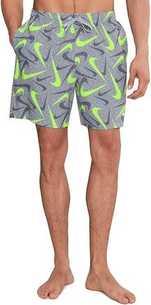Nike Breaker Print 7 Volley Mens Swimwear Wolf Grey : 2XL, Polyester/Spandex