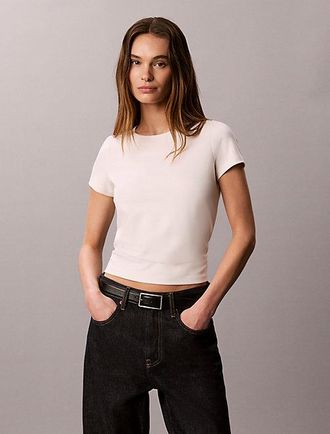 Calvin Klein Camiseta Slim El&aacute;stica De Gran Calidad