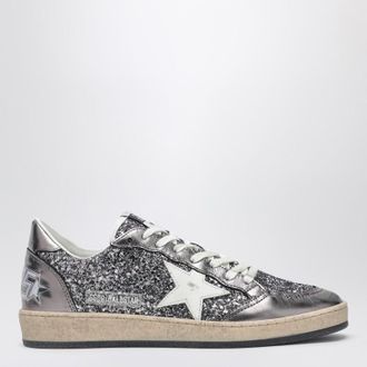 Golden Goose Ballstar silver glitter sneaker