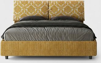 Itamoby Contenedor Cama Matrimonio 160x190 Tela Mados Giada Agata - Amarillo