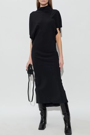 Rick Owens Asymmetric Dress, Womens, Black