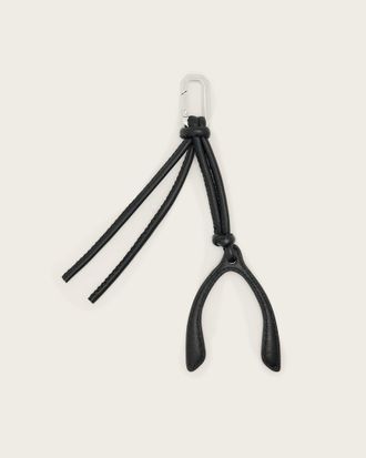 AllSaints Wishbone Leather Keyring