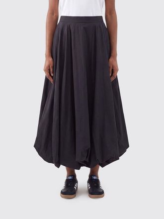 Yohji Yamamoto Balloon Midi Skirt in Taffeta with High Waist