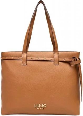 Liu Jo Logo Metallic Shoulder Bag - Dames - Shoppers - Bruin - ONE Size - Tassen