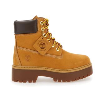 Timberland Enkellaarsjes - Dames - Veterlaarzen - Beige - 36 1/2 EU - Schoenen