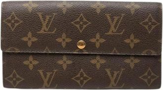 Louis Vuitton Pre-owned Long Wallet - Dames - Vintage Accessoires - Bruin - ONE Size - Vintage