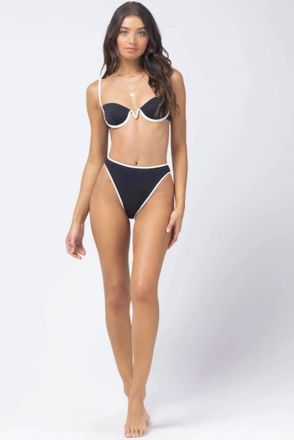 L*Space Nico Demi Cup Top In Black