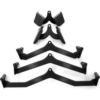 Costway Costway Juego De Accesorios De Tracci&oacute;n Lat, Accesorios De Cable De Polea Con Barra En V Para Gimnasio En Casa, Entrenamiento De Fuerza De Espalda, Em
