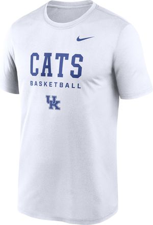Nike Kentucky Courtside Basketball Legend Nike Mens Dri-FIT College T-Shirt in White | 02TI10ANKY-8TZ