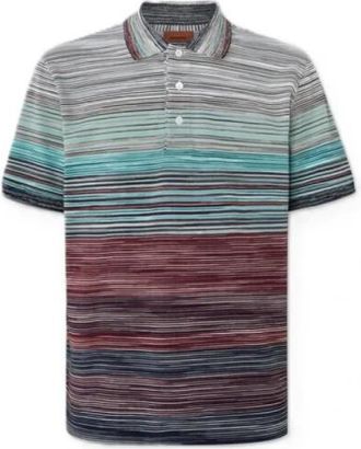 Missoni Katoenen Polo Shirt - Heren - Polos - Veelkleurig - XL - Katoen - Tops
