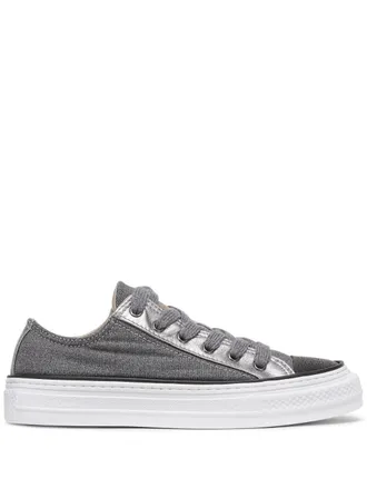 Brunello Cucinelli Sneakers con design a inserti - Grigio