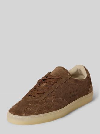 Copenhagen Sneaker aus echtem Leder mit Logo-Detail in Camel, Gr&ouml;&szlig;e 36