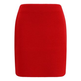 Fabiana Filippi Falda de Lana - Skirts - Mujer - Rojo - S