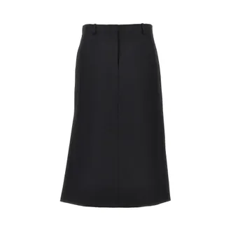 Fendi Grain de poudre wool midi skirt Woman 40