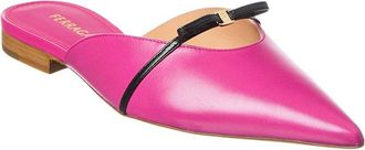 Ferragamo Bow Mini Leather Mule