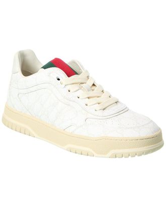 Gucci Re-Web Gg Supreme Canvas & Leather Sneaker