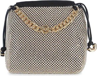 Pinko Clutch Bag Made With Rhinestones