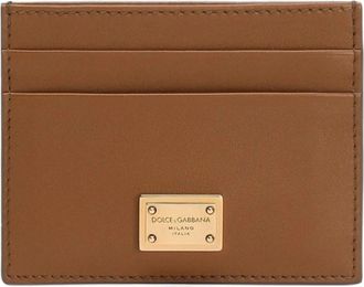Dolce & Gabbana Bruin Leren Portemonnee Dames Accessoires - Dames - Portefeuilles - Bruin - ONE Size - Leer - Accessoires
