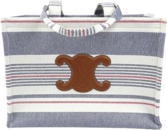 Celine Pre-owned Cabas Thais Canvas Leather Tote Bag - Dames - Vintage Shopper - Veelkleurig - ONE Size - Leer - Vintage