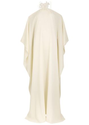 Taller Marmo Sza Sza Kaftan Garden Crepe Maxi Kaftan Dress - Beige - One Size