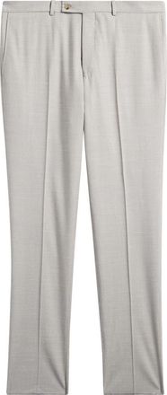 Jack Victor Patrick Tropical Weave Stretch Wool Blend Dress Pants in Grey at Nordstrom, Size 32