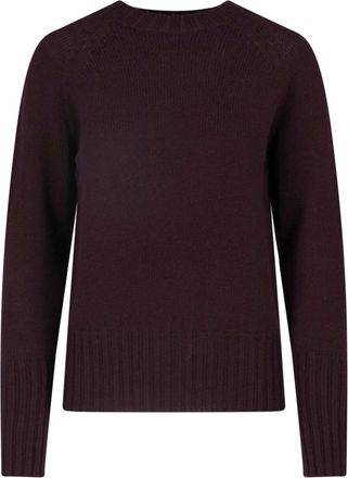 Drumohr Bordeaux Merino Wool Crewneck Sweater