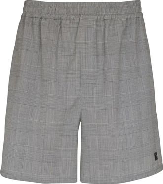 Balmain Shorts Principe di Galles - Grigio