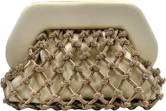 Themoir&egrave; Womens Tia Knots Strass Bag In Gold