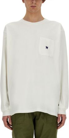Needles White Crew Neck T-Shirt