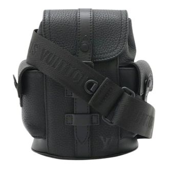 Louis Vuitton Pre-owned Christopher XS Crossbodytas - Dames - Pre-owned - Zwart - Maat: ONE Size Leer