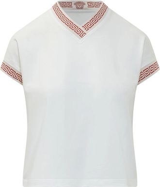 Versace Donna, Top, Bianco, XL, new
