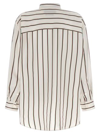 Gucci Womens White Silk Blouse