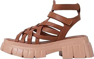 Generic Cocila Sandals For Women Outdoor Leisure Shoes Breathable Thick-Soled WomenS Casual Fashion Brown, 7 White Size 8 Ladies 4 Cream 5 Womens Wide Fit 7 C