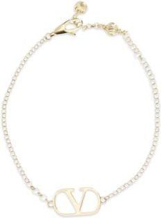 Valentino Garavani Womens Gold Metal Bracelet