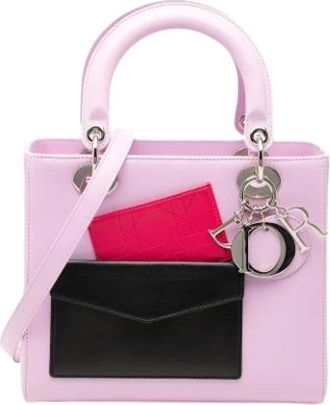 Dior Pre-owned Lady Dior Handtas - Dames - Vintage Handtas - Roze - ONE Size - Leer - Vintage