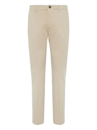 Boggi Milano stretch cotton trousers - Neutrals