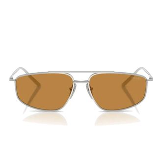 Prada Sunglasses, female, Gray, 58 MM, Pillow Sunglasses