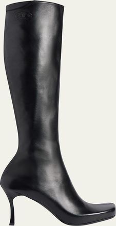 Balenciaga x Scholl Leather Knee-High Boots